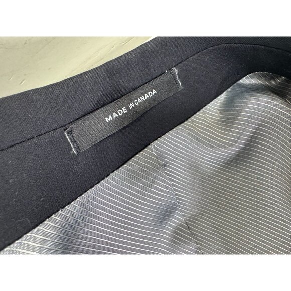 Calvin Klein Tuxedo 2 Pc Set 46L Jacket 38X32 Pants Pleated 100% Wool 2 Button - Picture 7 of 16